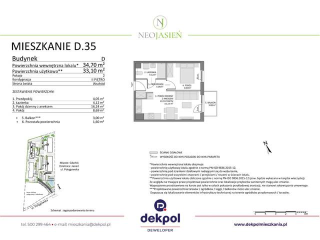 Mieszkanie w inwestycji Neo Jasień, budynek Rezerwacja, symbol D35 » nportal.pl