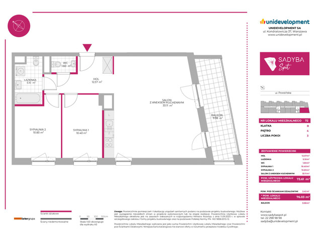 Mieszkanie w inwestycji Sadyba Spot, symbol 72 » nportal.pl