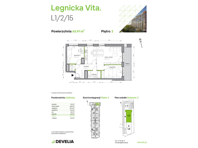Mieszkanie w inwestycji Legnicka Vita, symbol L1/2/15 » nportal.pl