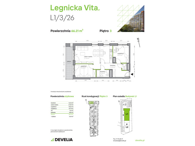 Mieszkanie w inwestycji Legnicka Vita, symbol L1/3/26 » nportal.pl