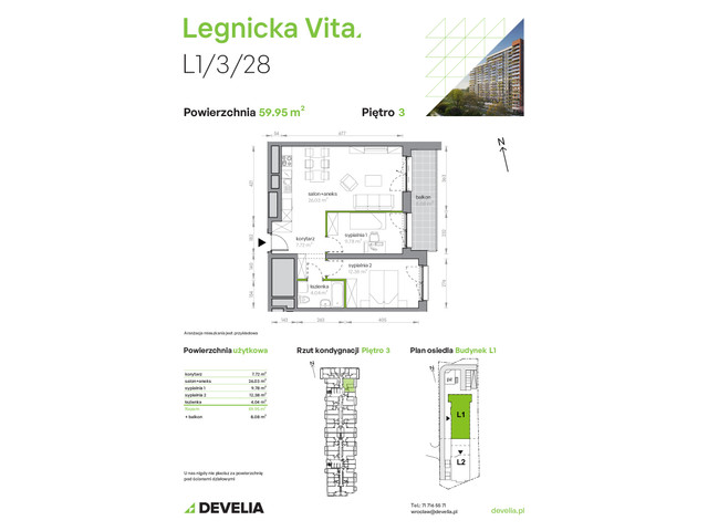 Mieszkanie w inwestycji Legnicka Vita, symbol L1/3/28 » nportal.pl