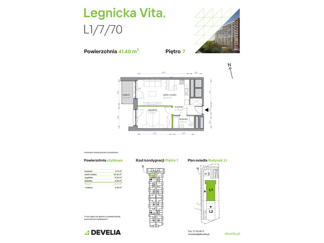 Mieszkanie w inwestycji Legnicka Vita, symbol L1/7/70 » nportal.pl
