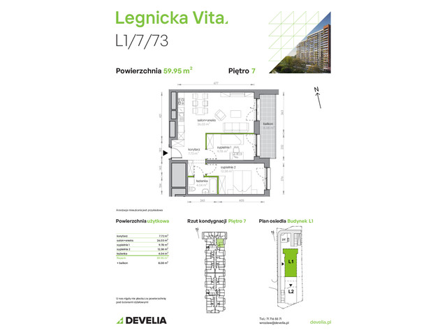 Mieszkanie w inwestycji Legnicka Vita, symbol L1/7/73 » nportal.pl