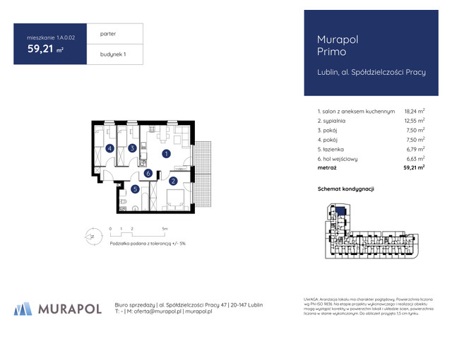 Mieszkanie w inwestycji Murapol Primo, symbol 1.A.0.02 » nportal.pl