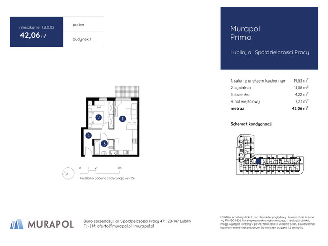 Mieszkanie w inwestycji Murapol Primo, symbol 1.B.0.02 » nportal.pl