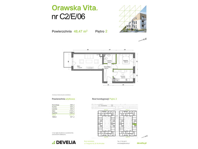 Mieszkanie w inwestycji Orawska Vita, symbol C2/E/06 » nportal.pl