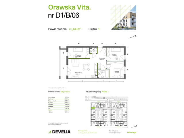 Mieszkanie w inwestycji Orawska Vita, symbol D1/B/06 » nportal.pl