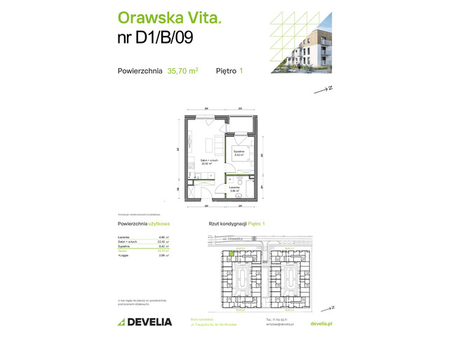 Mieszkanie w inwestycji Orawska Vita, symbol D1/B/09 » nportal.pl