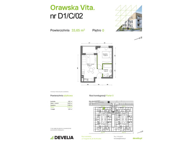 Mieszkanie w inwestycji Orawska Vita, symbol D1/C/02 » nportal.pl