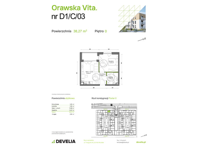 Mieszkanie w inwestycji Orawska Vita, symbol D1/C/03 » nportal.pl