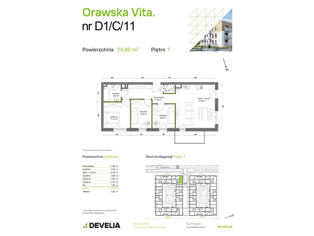 Mieszkanie w inwestycji Orawska Vita, symbol D1/C/11 » nportal.pl
