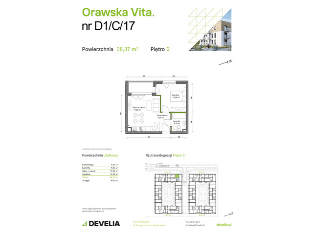 Mieszkanie w inwestycji Orawska Vita, symbol D1/C/17 » nportal.pl