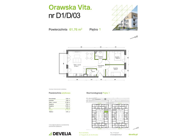 Mieszkanie w inwestycji Orawska Vita, symbol D1/D/03 » nportal.pl