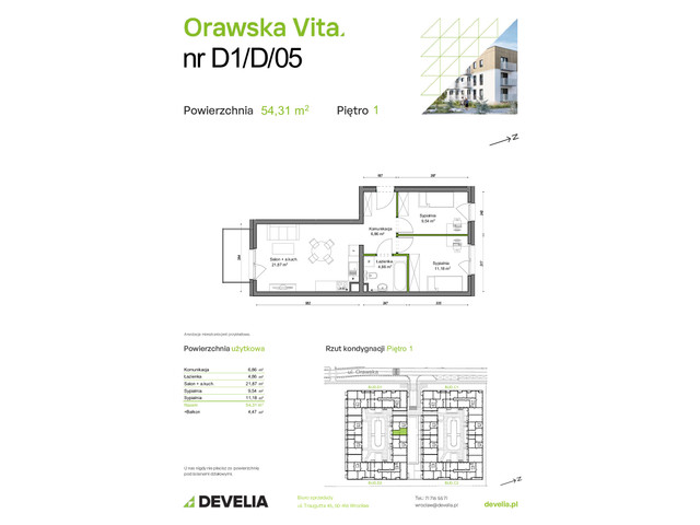 Mieszkanie w inwestycji Orawska Vita, symbol D1/D/05 » nportal.pl