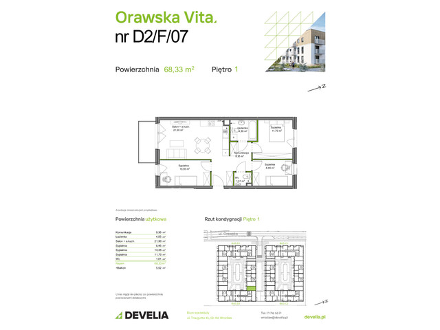 Mieszkanie w inwestycji Orawska Vita, symbol D2/F/07 » nportal.pl