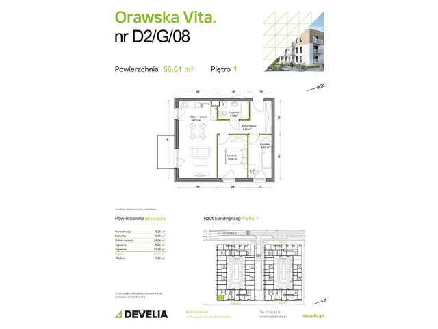 Mieszkanie w inwestycji Orawska Vita, symbol D2/G/08 » nportal.pl
