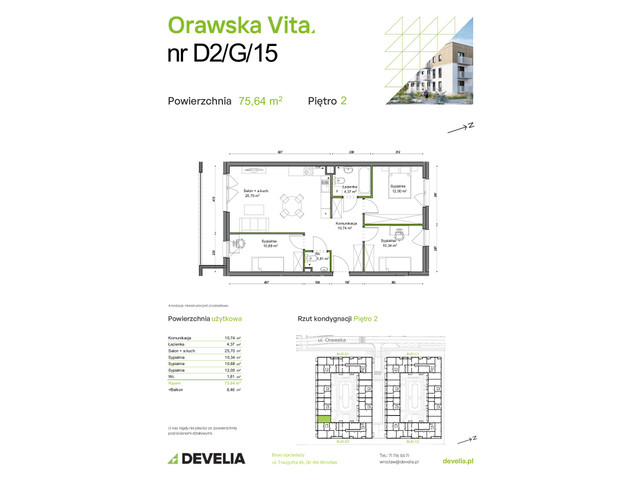 Mieszkanie w inwestycji Orawska Vita, symbol D2/G/15 » nportal.pl