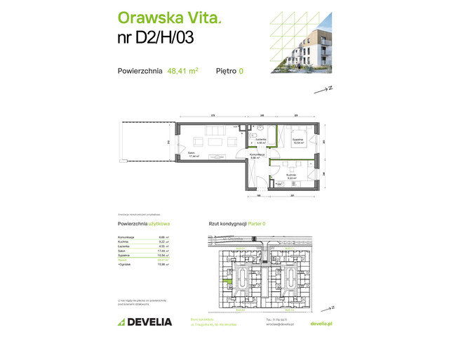 Mieszkanie w inwestycji Orawska Vita, symbol D2/H/03 » nportal.pl