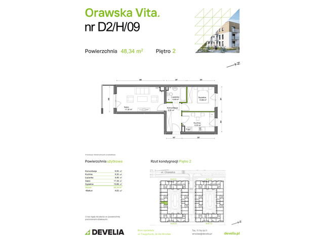 Mieszkanie w inwestycji Orawska Vita, symbol D2/H/09 » nportal.pl