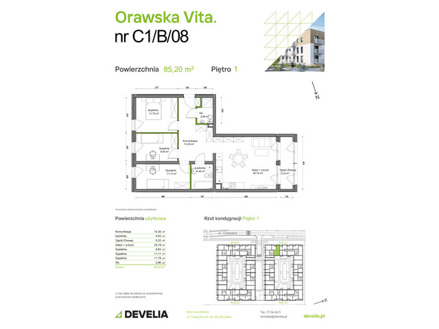 Mieszkanie w inwestycji Orawska Vita, symbol C1/B/08 » nportal.pl