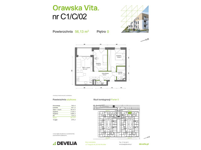 Mieszkanie w inwestycji Orawska Vita, symbol C1/C/02 » nportal.pl
