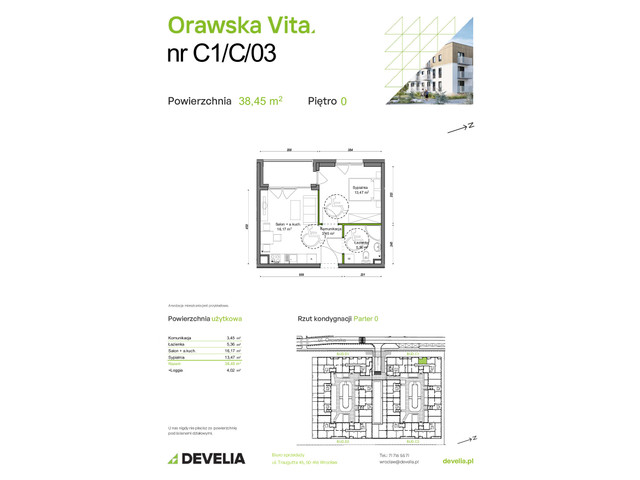 Mieszkanie w inwestycji Orawska Vita, symbol C1/C/03 » nportal.pl