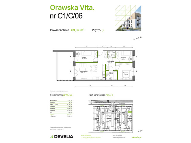 Mieszkanie w inwestycji Orawska Vita, symbol C1/C/06 » nportal.pl