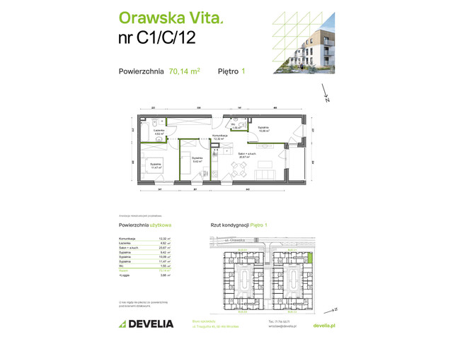 Mieszkanie w inwestycji Orawska Vita, symbol C1/C/12 » nportal.pl