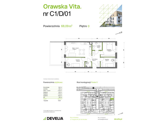 Mieszkanie w inwestycji Orawska Vita, symbol C1/D/01 » nportal.pl