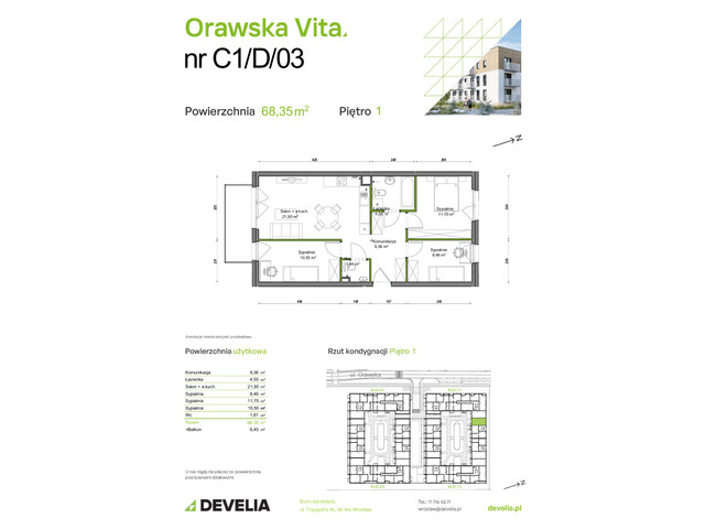 Mieszkanie w inwestycji Orawska Vita, symbol C1/D/03 » nportal.pl