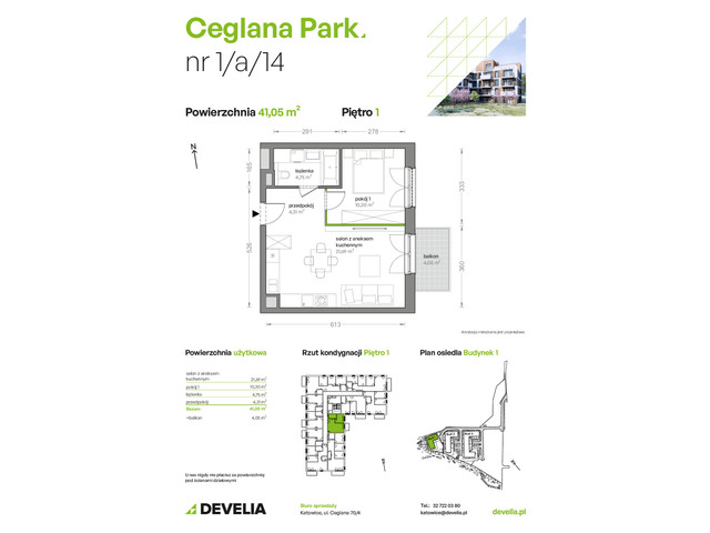 Mieszkanie w inwestycji Ceglana Park, symbol B1/A/14 » nportal.pl