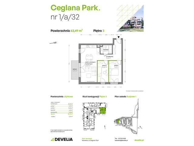 Mieszkanie w inwestycji Ceglana Park, symbol B1/A/32 » nportal.pl