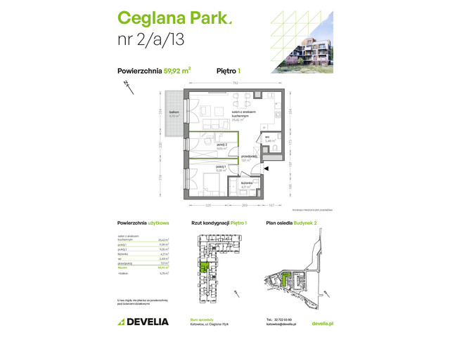 Mieszkanie w inwestycji Ceglana Park, symbol B2/A/13 » nportal.pl