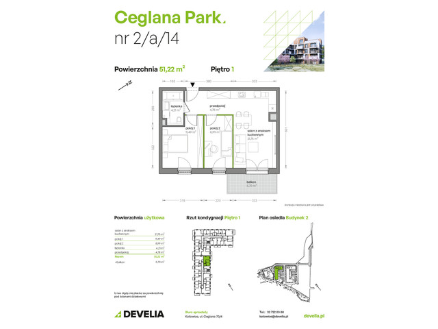 Mieszkanie w inwestycji Ceglana Park, symbol B2/A/14 » nportal.pl
