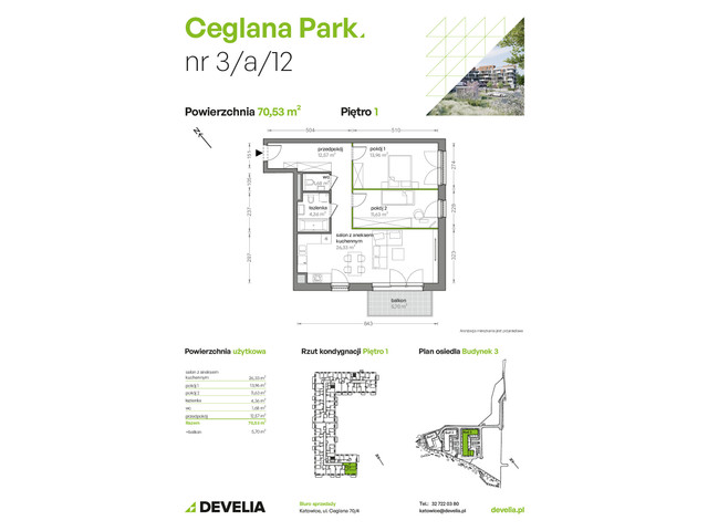 Mieszkanie w inwestycji Ceglana Park, symbol B3/A/12 » nportal.pl