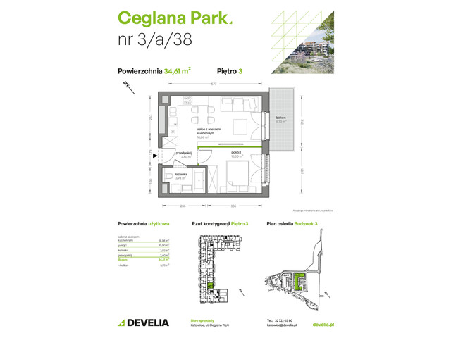 Mieszkanie w inwestycji Ceglana Park, symbol B3/A/38 » nportal.pl