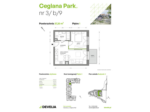 Mieszkanie w inwestycji Ceglana Park, symbol B3/B/09 » nportal.pl