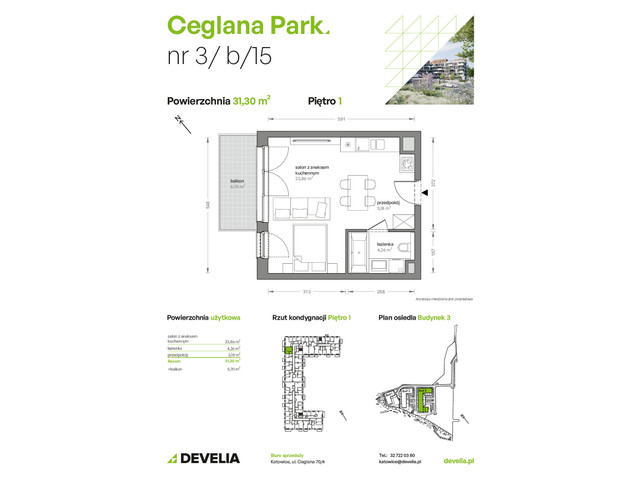Mieszkanie w inwestycji Ceglana Park, symbol B3/B/15 » nportal.pl