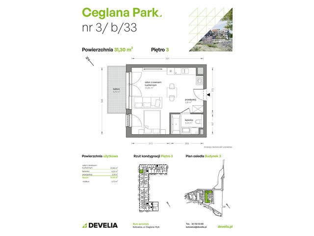 Mieszkanie w inwestycji Ceglana Park, symbol B3/B/33 » nportal.pl