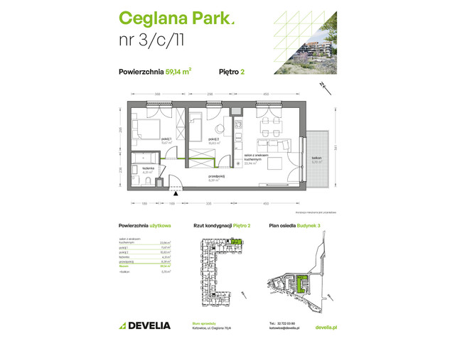 Mieszkanie w inwestycji Ceglana Park, symbol B3/C/11 » nportal.pl