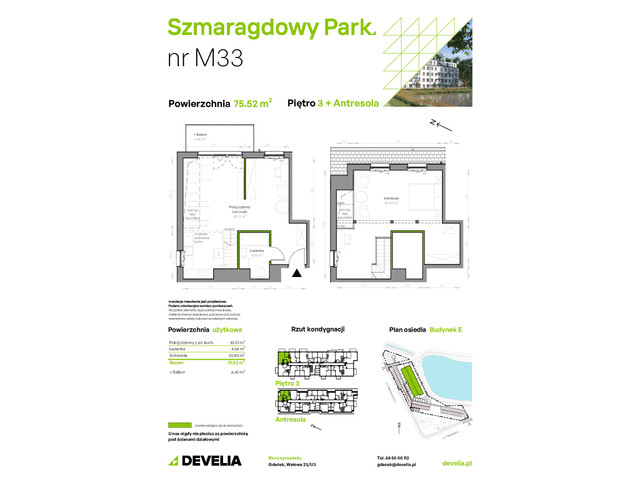 Mieszkanie w inwestycji Szmaragdowy Park, symbol E/033 » nportal.pl