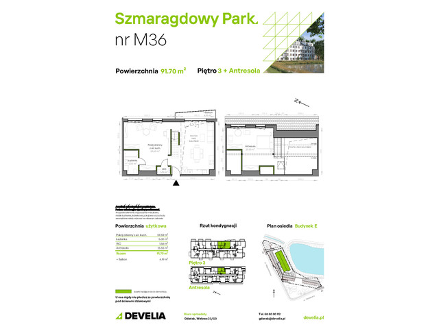 Mieszkanie w inwestycji Szmaragdowy Park, symbol E/036 » nportal.pl