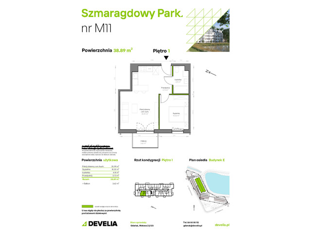 Mieszkanie w inwestycji Szmaragdowy Park, symbol E/011 » nportal.pl