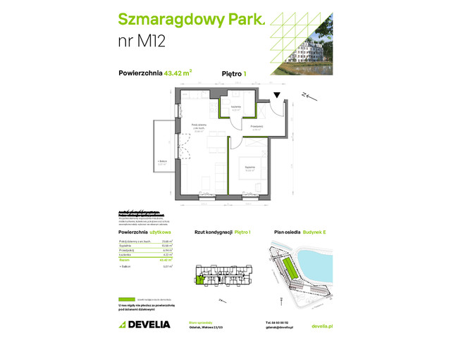 Mieszkanie w inwestycji Szmaragdowy Park, symbol E/012 » nportal.pl