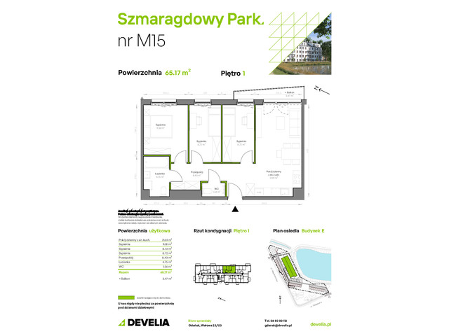 Mieszkanie w inwestycji Szmaragdowy Park, symbol E/015 » nportal.pl