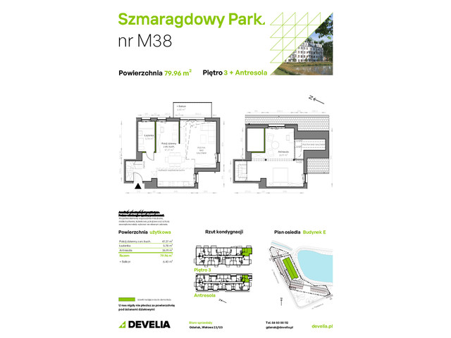 Mieszkanie w inwestycji Szmaragdowy Park, symbol E/038 » nportal.pl