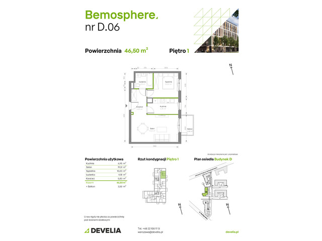 Mieszkanie w inwestycji Bemosphere, symbol D/006 » nportal.pl