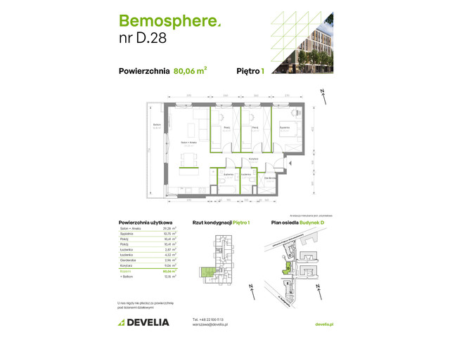 Mieszkanie w inwestycji Bemosphere, symbol D/028 » nportal.pl