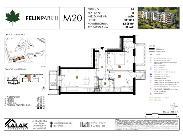 Mieszkanie w inwestycji Felin Park II, symbol B1_M20/I » nportal.pl