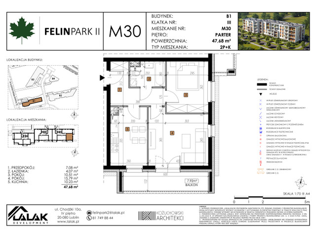 Mieszkanie w inwestycji Felin Park II, symbol B1_M30/P » nportal.pl